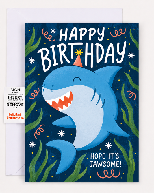 Felicitare Amuzantă Rechin - BabyShark